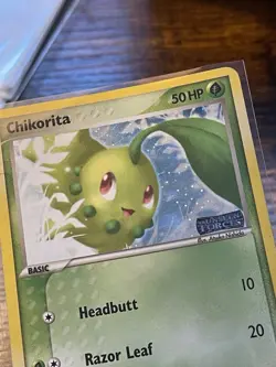 Pokemon TCG Chikorita 51/115 EX Unseen Forces Stamped Holo Common 50 HP 2005 - Image 3