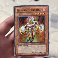 Moderately Played Elemental Hero Heat - PP02-EN007 - Super Rare - Unlimited Edit - Image 1