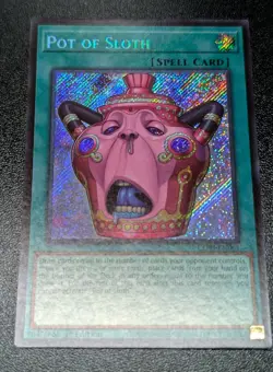 Yu-Gi-Oh Pot Of Sloth CORI-EN061 Secret Rare - Image 1
