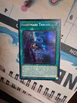 Nightmare Throne MP25-EN072 2025 Mega-Pack 1st Edition Prismatic SR Yugioh K120 - Image 1