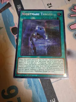 Nightmare Throne MP25-EN072 2025 Mega-Pack 1st Edition Prismatic SR Yugioh K120 - Image 3