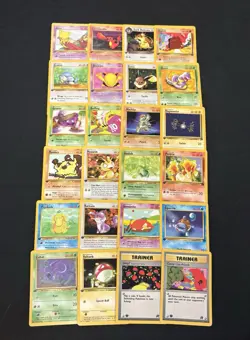 Complete 1st Ed Team Rocket Common Set 24 cards NM-LP WOTC Vintage Pokemon Card - Image 1
