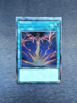 YuGiOh! Raigeki MP25 - Misprint Registration Error Starlight 1st Ed Near Mint - Image 1