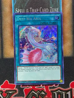 Yugioh Deep Sea Aria ETCO-EN061 Secret Rare 1st Ed LP - Image 1