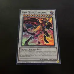 Red Nova Dragon LC5D-EN073 Super Rare 1st Edition Yugioh Card LP - Image 1