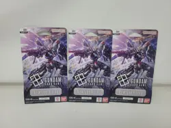 x3 GUNDAM CARD GAME Newtype Rising Booster Blister Packs GD01 English NEW SEALED - Image 1