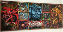 Yu-Gi-Oh! Trading Card Game Shonen Jump Board Play Mat Egyptian Gods Yugi Kaiba - Image 2