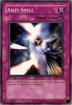 Anti-Spell DR1-EN158 or MFC-103 Common Near Mint Yu-Gi-Oh! - Image 1