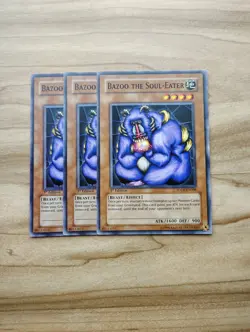 Yu-Gi-Oh! - Bazoo The Soul-Eater 3X - Complete Playset Of Cards - Image 1