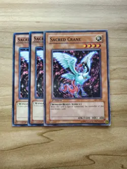 Yu-Gi-Oh! - Sacred Crane 3X - Complete Playset - Image 1