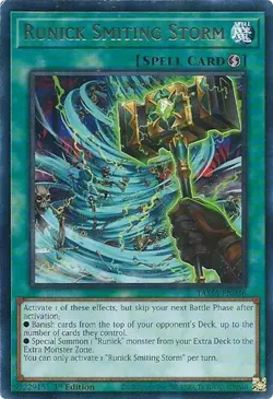 1x Runick Smiting Storm - 1st Edition NM Eng YuGiOh - Tactical Masters - Image 1