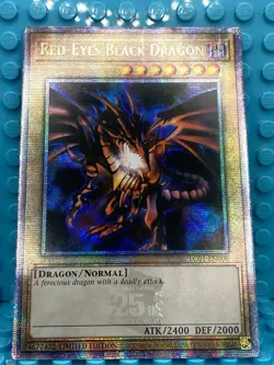 Yugioh! Red-Eyes Black Dragon LC01-EN006 Quarter Century 25th Secret Rare NM - Image 3