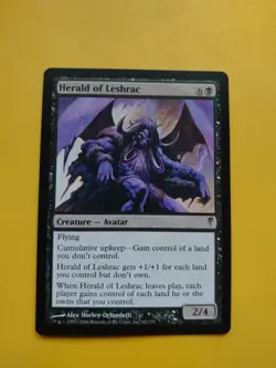 Herald of Leshrac. Avatar Coldsnap. Rare. Magic the Gathering Card. - Image 1