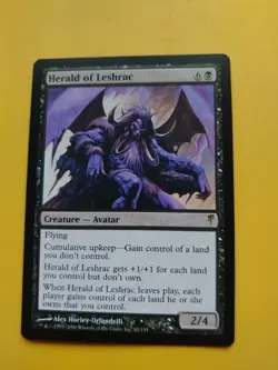 Herald of Leshrac. Avatar Coldsnap. Rare. Magic the Gathering Card. - Image 2