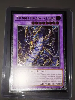 Yugioh! Thunder Dragon Colossus Ultimate Rare OP10-EN001 (European Version) - Image 1