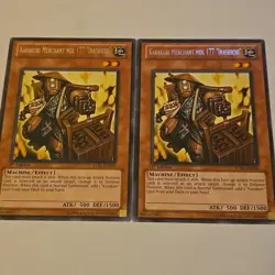 2x Yugioh Karakuri Merchant MDL 177 "Inashichi" Rare STBL 1st Edition Near Mint - Image 2