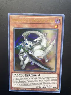 Yugioh Dragon Buster Destruction Sword BLAR-EN079 Ultra Rare 1st Edition NM - Image 1