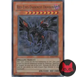 Yugioh Red-Eyes Darkness Dragon SD1-EN001 Ultra Rare MP - Image 1