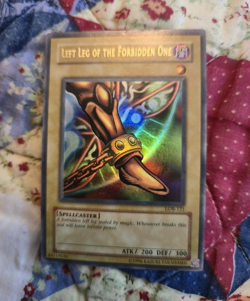 Konami Yu-Gi-Oh! Left Leg of the Forbidden One LOB-121 Holo UR Unlimited - Image 1