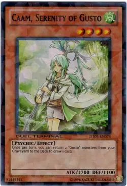 Yugioh! LP Caam, Serenity of Gusto - DT05-EN074 - Super Rare - Duel Terminal Lig - Image 1
