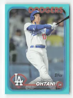 Shohei Ohtani 2024 Topps #500 Aqua - Image 1