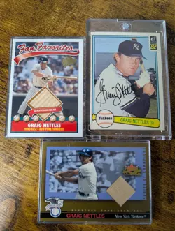 2004 Donruss Timelines Recollection Collection Graig Nettles Auto #08/15 - Image 1