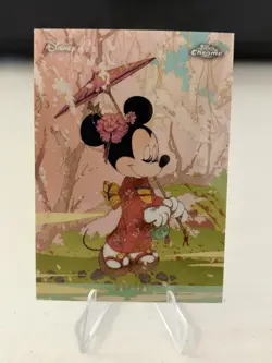 2026 Topps Disney Chrome Ukiyo-E Minnie Mouse #UK-5 SSP Shimmer /10 - Image 1