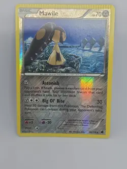 Pokemon Tcg Error- Crimp Card- Mawile BW Plasma Freeze 80/116 Reverse Holo - Image 1
