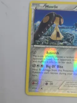 Pokemon Tcg Error- Crimp Card- Mawile BW Plasma Freeze 80/116 Reverse Holo - Image 2