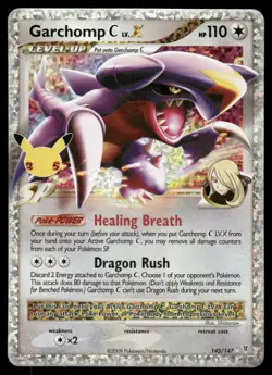 Pokemon Cards Garchomp C LV.X 145/147 Celebrations LP *2 - Image 1