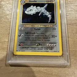 2000 Pokemon Neo Genesis Steelix Holo 15/111 Unlimited Card PSA 7 NM - Image 3