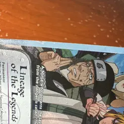 USED Naruto CCG Lineage of the Legends PR 033 5 Hokages Mission Holo Promo Card - Image 3