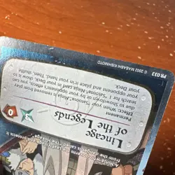 USED Naruto CCG Lineage of the Legends PR 033 5 Hokages Mission Holo Promo Card - Image 4