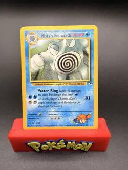 Pokemon TCG Misty's Poliwrath Gym Heroes 31/132 Unlimited Non-Holo Card MP-LP - Image 1