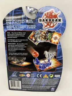 BAKUGAN BATTLE BRAWLERS CARD BOOSTER PACK 3 ABILITY/2 METAL SPIN MASTER 2008 New - Image 2