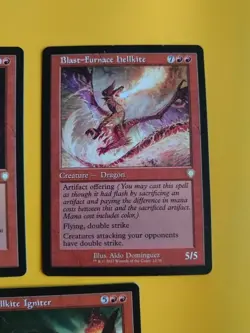 Hellkite Igniter, Blasphemous Act,Blast-Furnace hellkite MTG 3 red Card. - Image 3