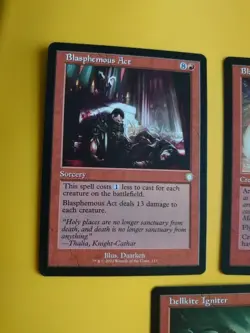 Hellkite Igniter, Blasphemous Act,Blast-Furnace hellkite MTG 3 red Card. - Image 4