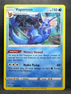 Vaporeon Holo Promo SWSH: Sword & Shield Promo Cards SWSH072 NM - Image 1