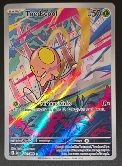 Toedscool 201/198 Illustration Rare Scarlet & Violet Pokemon Card NM - Image 1