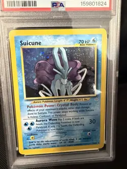 Pokemon TCG Suicune Holo Rare Card 14/64 Neo Revelation PSA 6 EX-MT - Image 2