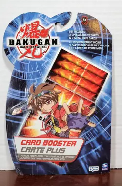 Bakugan Battle Brawlers 5 Card Booster Pack 3 Special Ability 2 Metal Gate Cards - Image 1