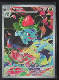 Ivysaur 134/132 Illustration Rare Mega Evolution Pokemon Holo Near Mint - Image 1