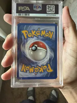 2005 Pokemon Gold Star Rayquaza EX Deoxys Ultra Rare Holo Card #107 PSA 9 MINT - Image 2