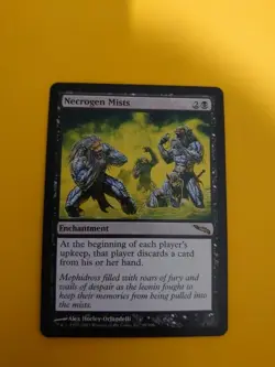 Necrogen Mists. Rare Enchantment MTG Card. Mirrodin. - Image 1