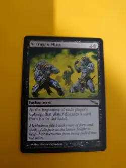 Necrogen Mists. Rare Enchantment MTG Card. Mirrodin. - Image 2