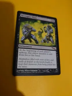 Necrogen Mists. Rare Enchantment MTG Card. Mirrodin. - Image 4