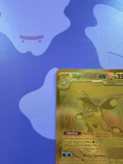 Pokemon TCG Mega Greninja EX 122/086 Ultra Rare Full Art Holo ENG 2026 HP 350 - Image 2