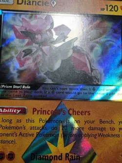 Pokemon TCG Diancie Prism Star 74/131 SM Forbidden Light Holo HP - Image 2
