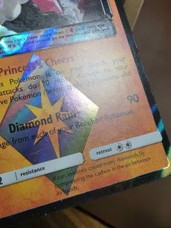 Pokemon TCG Diancie Prism Star 74/131 SM Forbidden Light Holo HP - Image 3