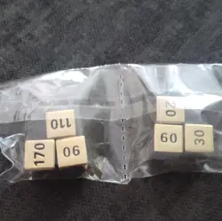 Pokemon TCG Gold Damage Counter D6 CCG Dice Set, Numbered, 6-Pack - Image 1